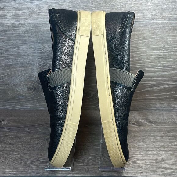 Frye Ivy Pewter Metallic Silver Leather Women’s Sz 9.5M Slip On Flats Loafers - Picture 9 of 11